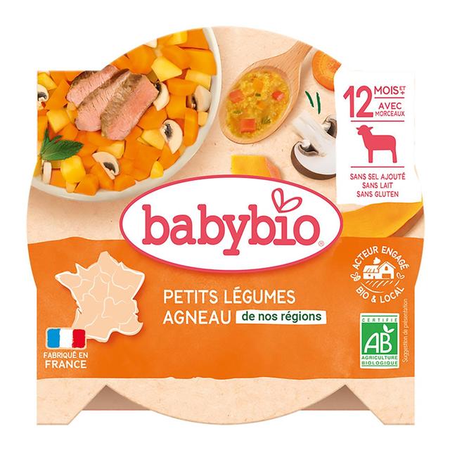 3288131501628 - Babybio - Navarin de petits Légumes, Agneau de nos Régions Bio Assiette Bébé Dès 12 mois