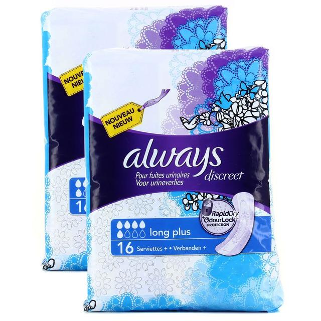2050000342028 - Always Discreet - Serviettes incontinence Long Plus