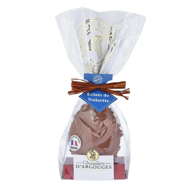 3421371102228 - Chevalier D Argouges - Oeuf chocolat lait aux éclats de noisette