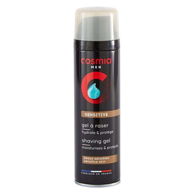 3245678622728 - COSMIA MEN - Gel à raser sensitive pour peaux sensibles