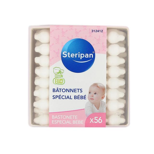 3031443124128 - Steripan - Cotons-tiges Bio Spécial Bébé