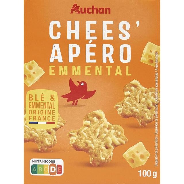 3254560044128 - Auchan - Crackers emmental Chees'apéro