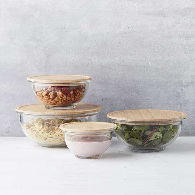 5420059856628 - Point virgule - Bol en verre avec couvercle en bambou