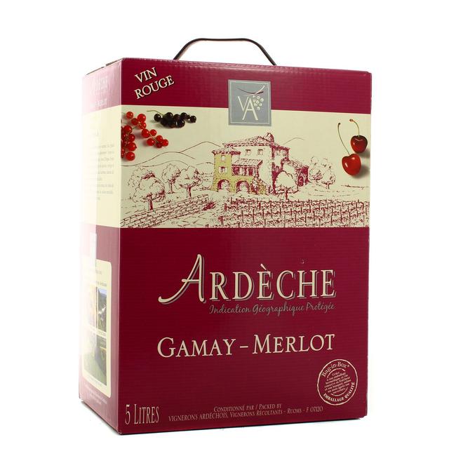 3274440057628 - Gamay Merlot rouge - Vin de Pays de l'Ardèche 13.5°