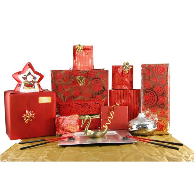 3329680958928 - Maildor - Un rouleau de papier cadeau Premium rouge