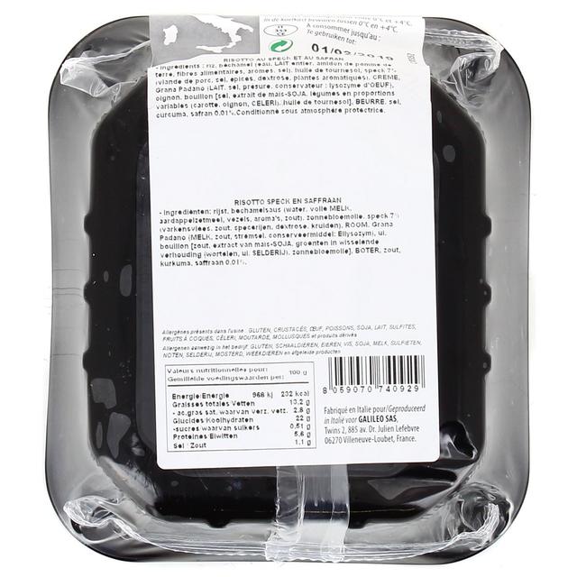 8059070740929 - L'Italie des Saveurs - Risotto au Safran et Speck
