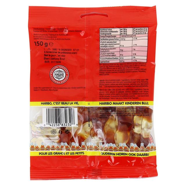 0042238832329 - Haribo - Happy Cola Original - Produit Casher