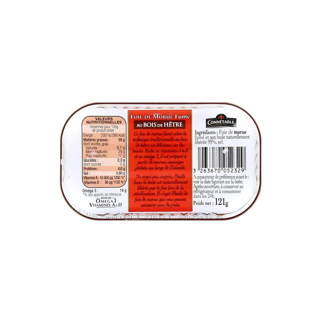 3263670052329 - Connetable - Foie de Morue Fumé au Bois de Hêtre MSC