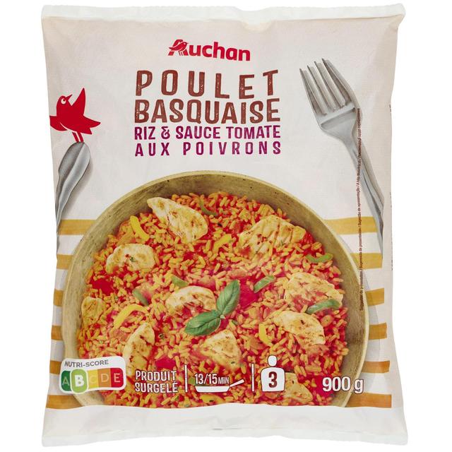 3254560492929 - Auchan - Poulet basquaise et riz