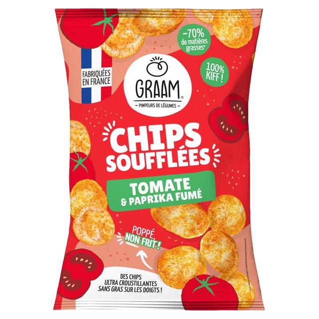 3770015053229 - Graam - Chips Soufflées Tomate et Paprika Fumé