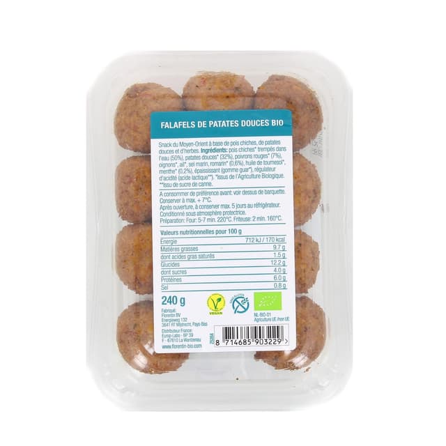 8714685903229 - Florentin - Falafel de patates douces bio