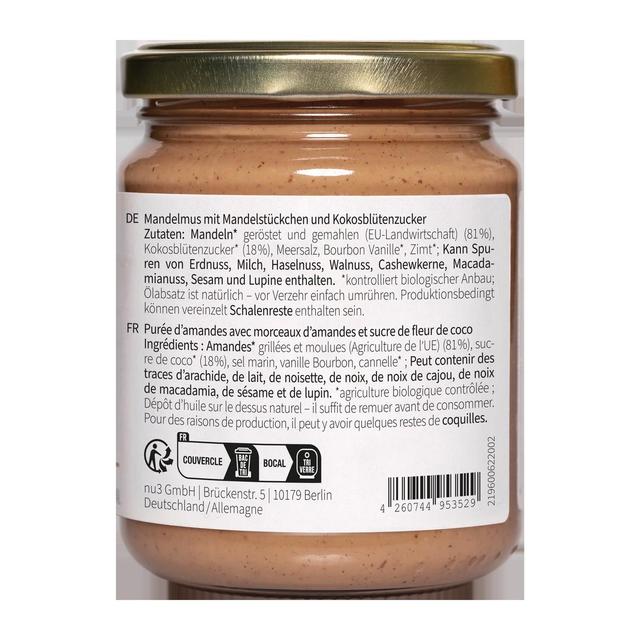 4260744953529 - NU3 - Beurre d'amande caramélisée Vegan bio