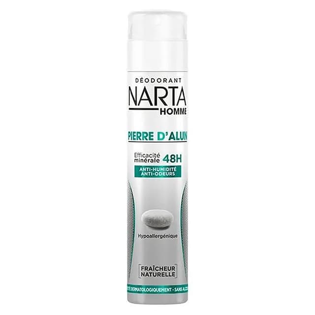 3600551204529 - Narta Homme - Déodorant Homme Pierre d'Alun 48H Fraîcheur Naturelle