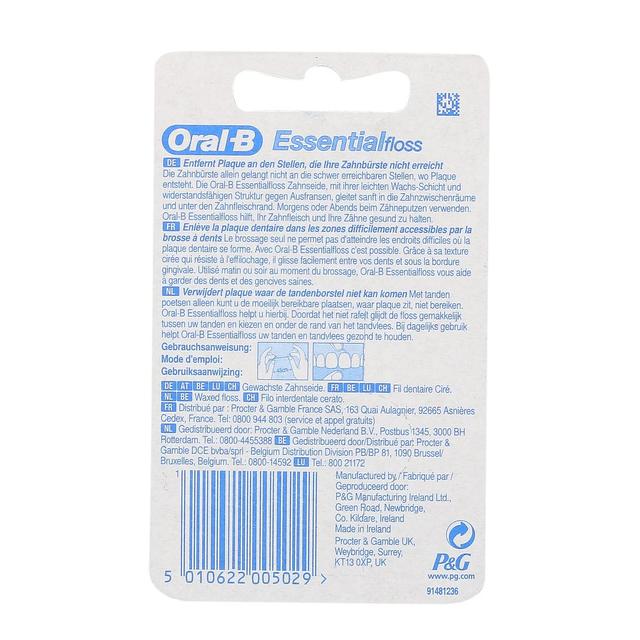 5010622005029 - Oral B - Fil dentaire ciré mentholé 50m