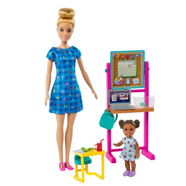 0194735015429 - Barbie - Mattel - Poupée Barbie Coffret Maîtresse d'école - HCN19