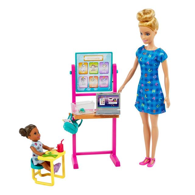 0194735015429 - Barbie - Mattel - Poupée Barbie Coffret Maîtresse d'école - HCN19