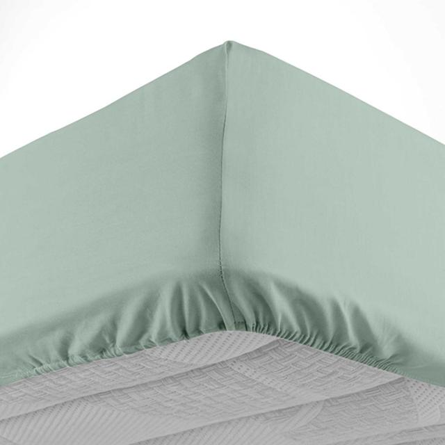 3574386445429 - Douceur D Interieur - Drap housse uni sauge