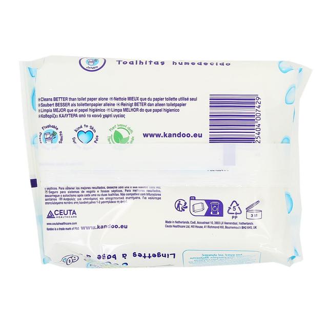 5025404007429 - Kandoo - Lingettes intimes aqua sans paraben