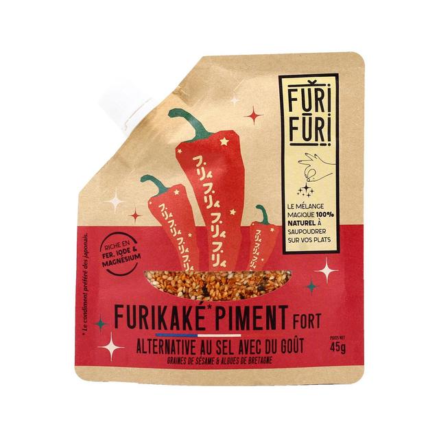 3770024769029 - Furifuri - Furikaké Piment - Alternative au Sel - Condiment Graines de Sésame et Algues