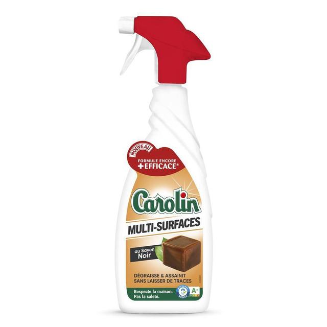 3346020030830 - Carolin - Spray Nettoyant Ménager Multi-Surfaces au Savon Noir