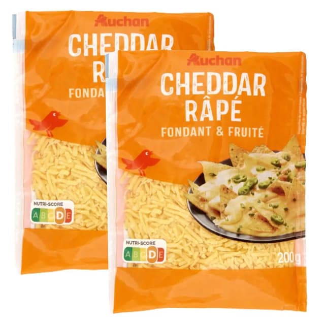2050000422430 - Auchan - Cheddar râpé