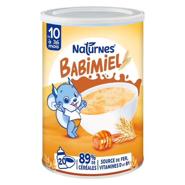 8445291646230 - Naturnes® - Babimiel - Céréales Miel bébé dès 10 mois
