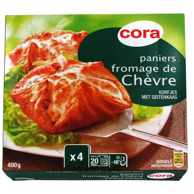 3257981318830 - Cora - 4 Paniers feuilletés au fromage de chèvre 4x100g