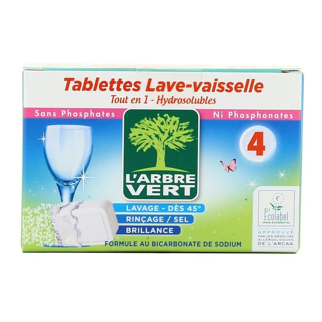 3450601028830 - L'arbre Vert - Tablettes lave-vaisselle petit format tout en 1, 4 tablettes