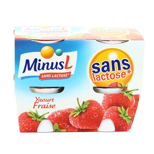 7616600711531 - Minus L - Yaourt Fraise sans lactose