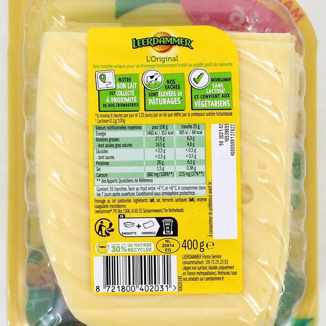 8721800402031 - Leerdammer - Leerdammer Tranches 400g