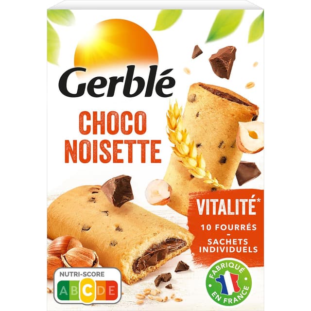 3175680013231 - Gerblé Vitalité - 10 Biscuits Fourrés Choco Noisettes
