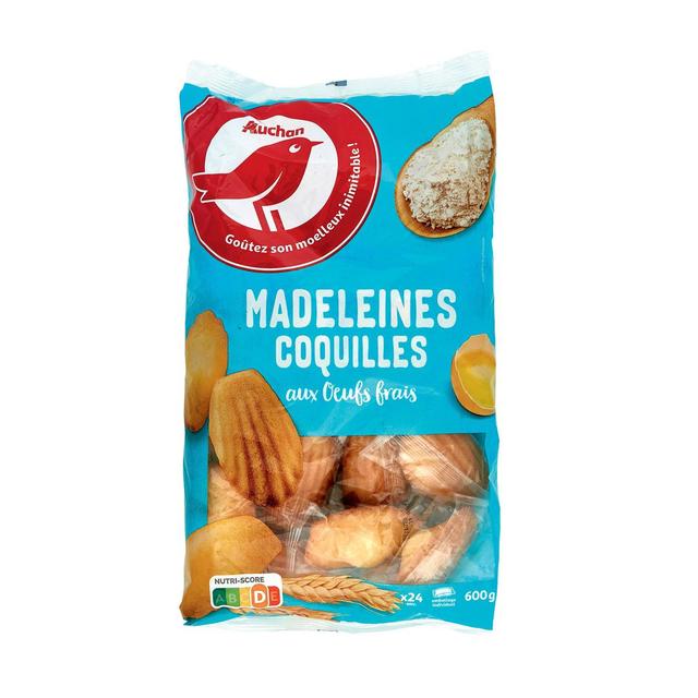 3596710393831 - Auchan - Madeleines coquilles aux oeufs frais