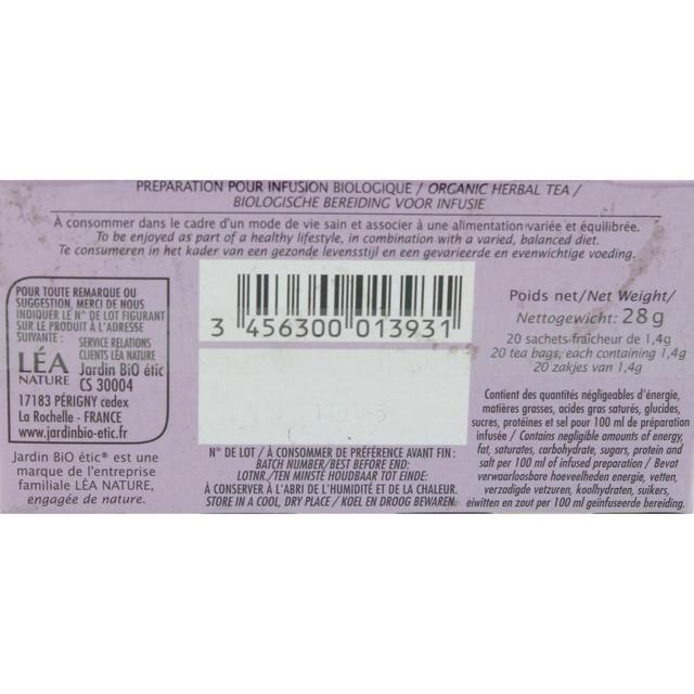 3456300013931 - Jardin Bio Etic - Infusion Bien-être du Foie Bio - 20 sachets