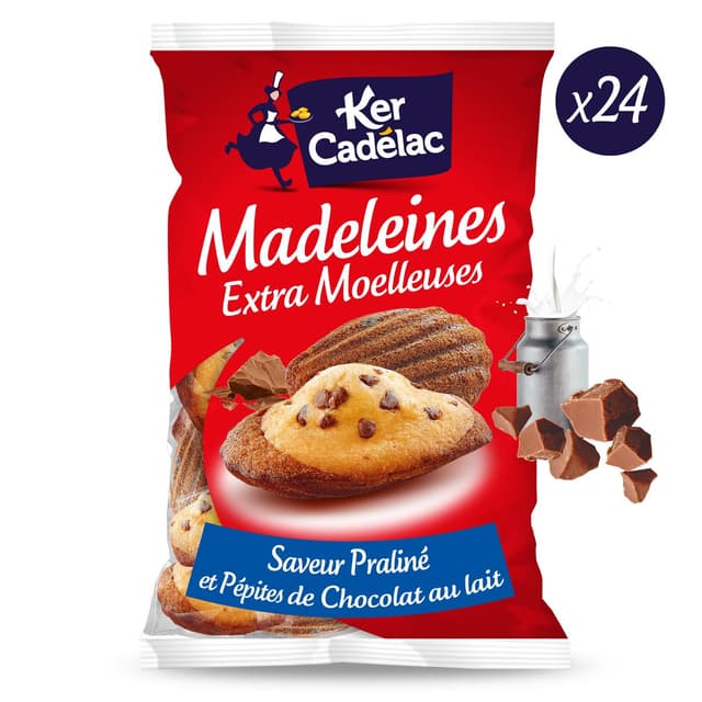 3259426044731 - Ker Cadélac - Madeleines Praliné Pépites de Chocolat au Lait