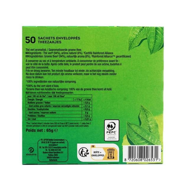 8720608026531 - Lipton - Thé vert classique d'Asie