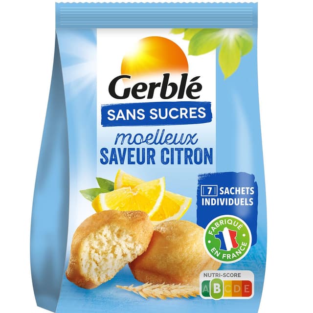 3175681187931 - Gerblé Sans Sucres - 7 Moelleux saveur citron