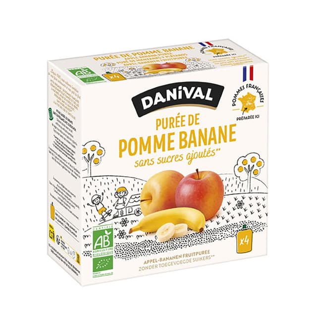 3431590008331 - Danival - Poki bio Purée pomme-banane