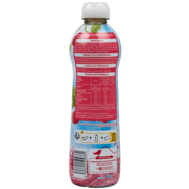 3596710509331 - Auchan - Sirop de grenadine 0% de sucre