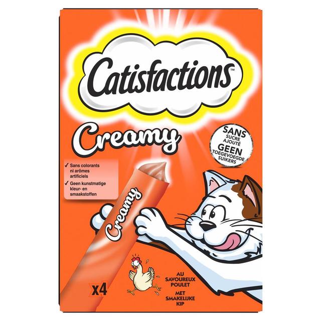 4008429151132 - Catisfactions - Creamy Snacks Poulet - Friandise pour chat