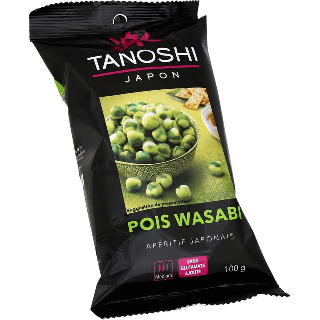 3229820181332 - Tanoshi - Japon - Pois wasabi médium crackers japonais