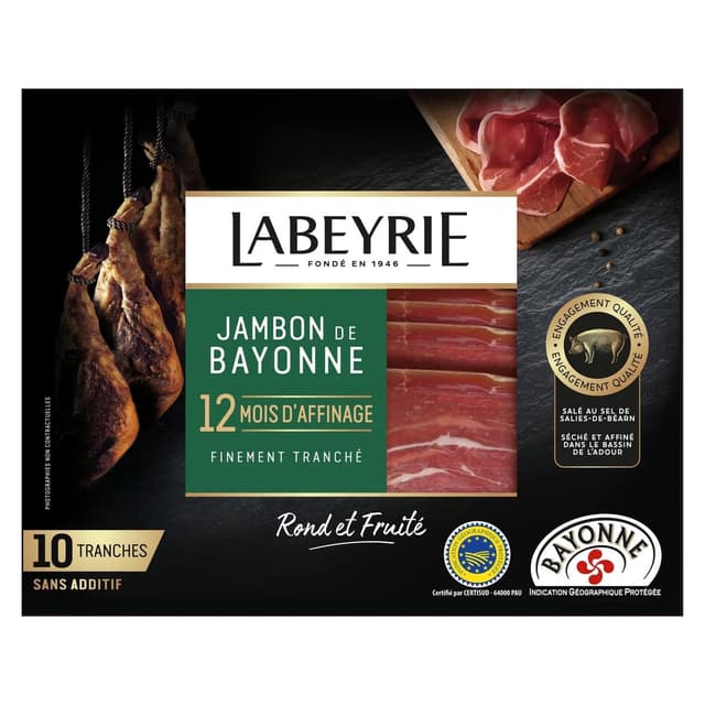 3033610002932 - Labeyrie - Jambon de Bayonne 12 mois