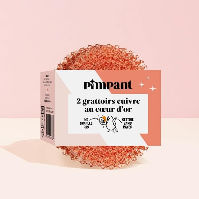 3770013543432 - Pimpant - Grattoire éponge cuivre