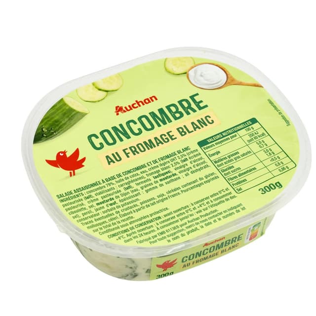 3596710484232 - Auchan - Concombre au fromage blanc