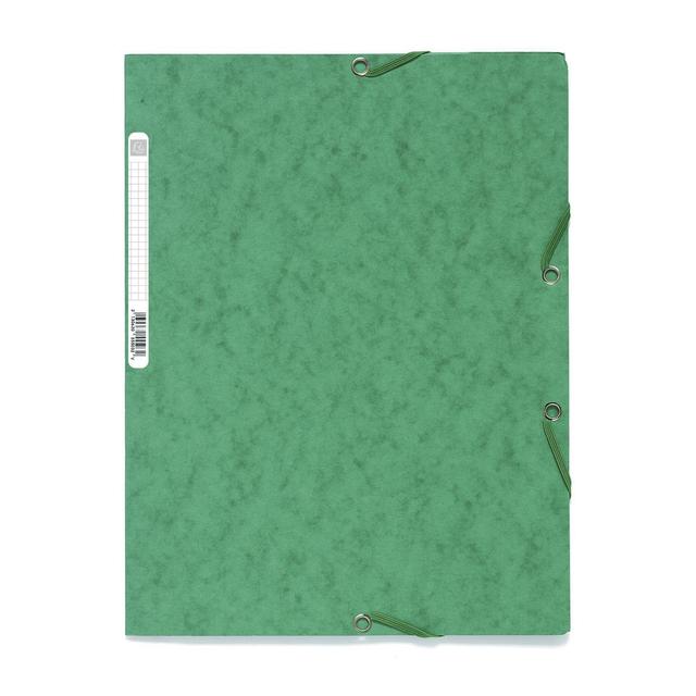 3130630555032 - Exacompta - Chemise plate à élastique 24 x 32 cm vert