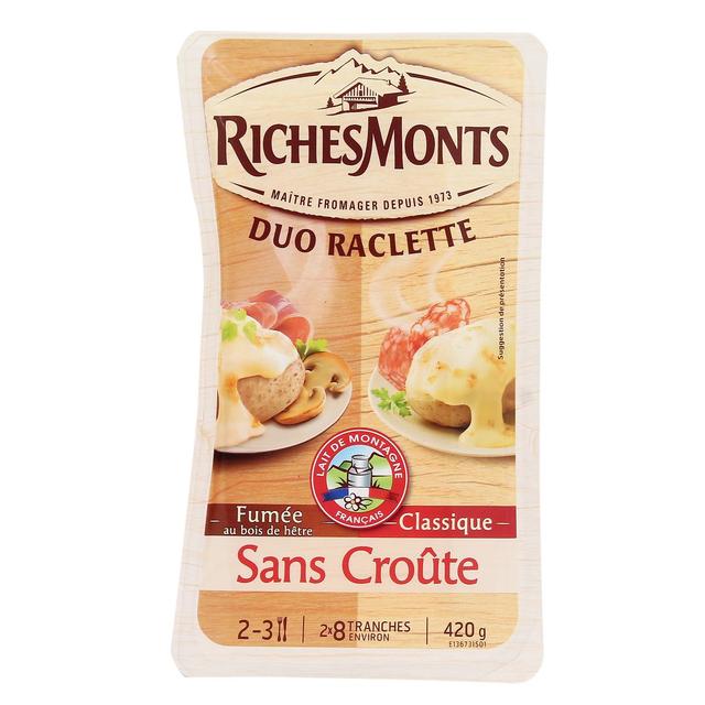 3176582035932 - Richesmonts - Raclette Duo Fumé & Nature
