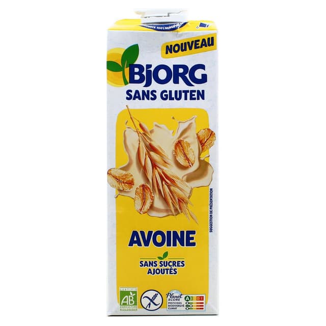 3229820806532 - Bjorg - Avoine Sans Gluten Boisson Végétale Sans sucres ajoutés Bio