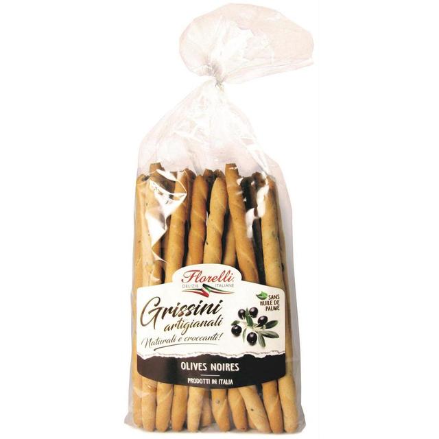 3760077537232 - Florelli - Gressins Traditionnels Olives noires - Gressini