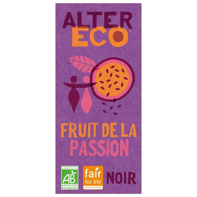 3700214617632 - Alter Eco - Commerce Equitable - Chocolat noir fruit de la passion 60% Cacao Bio d'Equateur