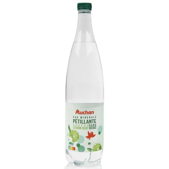 3596710437832 - Auchan - Eau gazeuse au citron vert