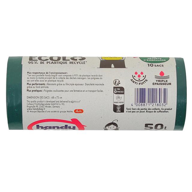 4008871218032 - Handy Bag - Sac Poubelle Recyclé poignée 50L